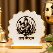 Handcrafted Resin Ram Ji Dashboard Idol with Metallic Gold Sticker